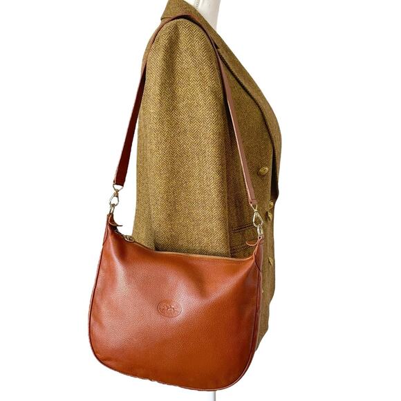 Longchamp Brown Leather Shoulder Bag - Picture 1 of 7